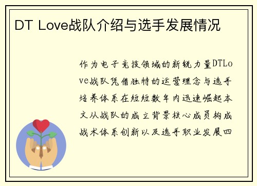 DT Love战队介绍与选手发展情况